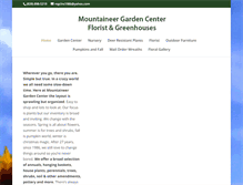 Tablet Screenshot of mountaineergardencenter.com